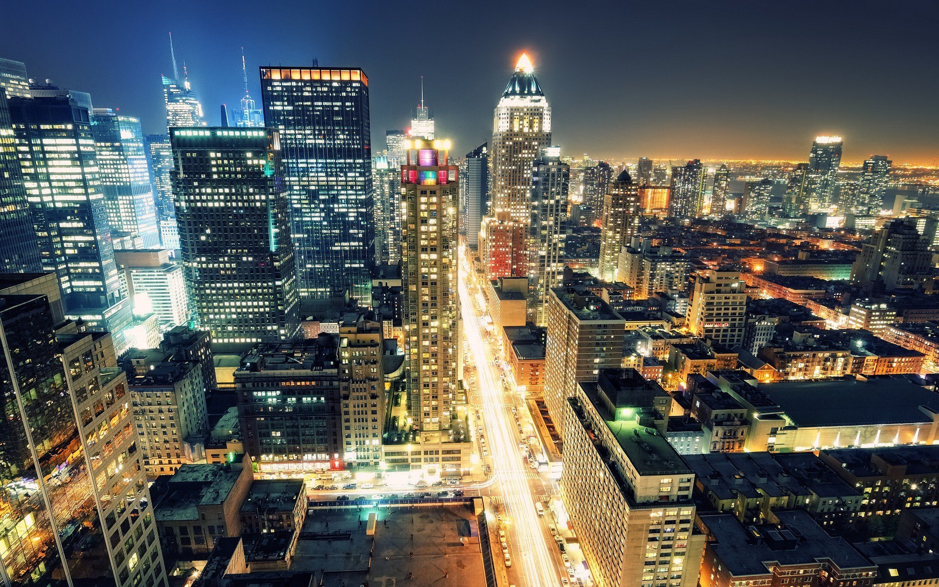 times square night new york usa 8 ave. manhattan light