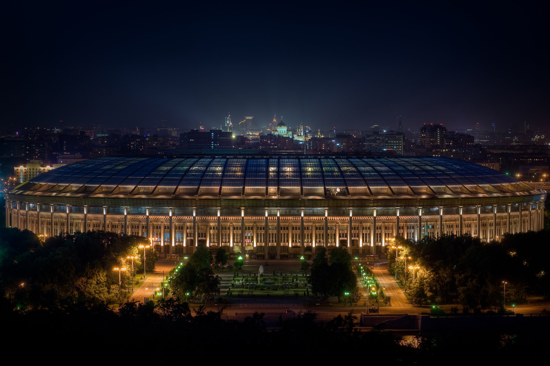 warszawa arena noc światła