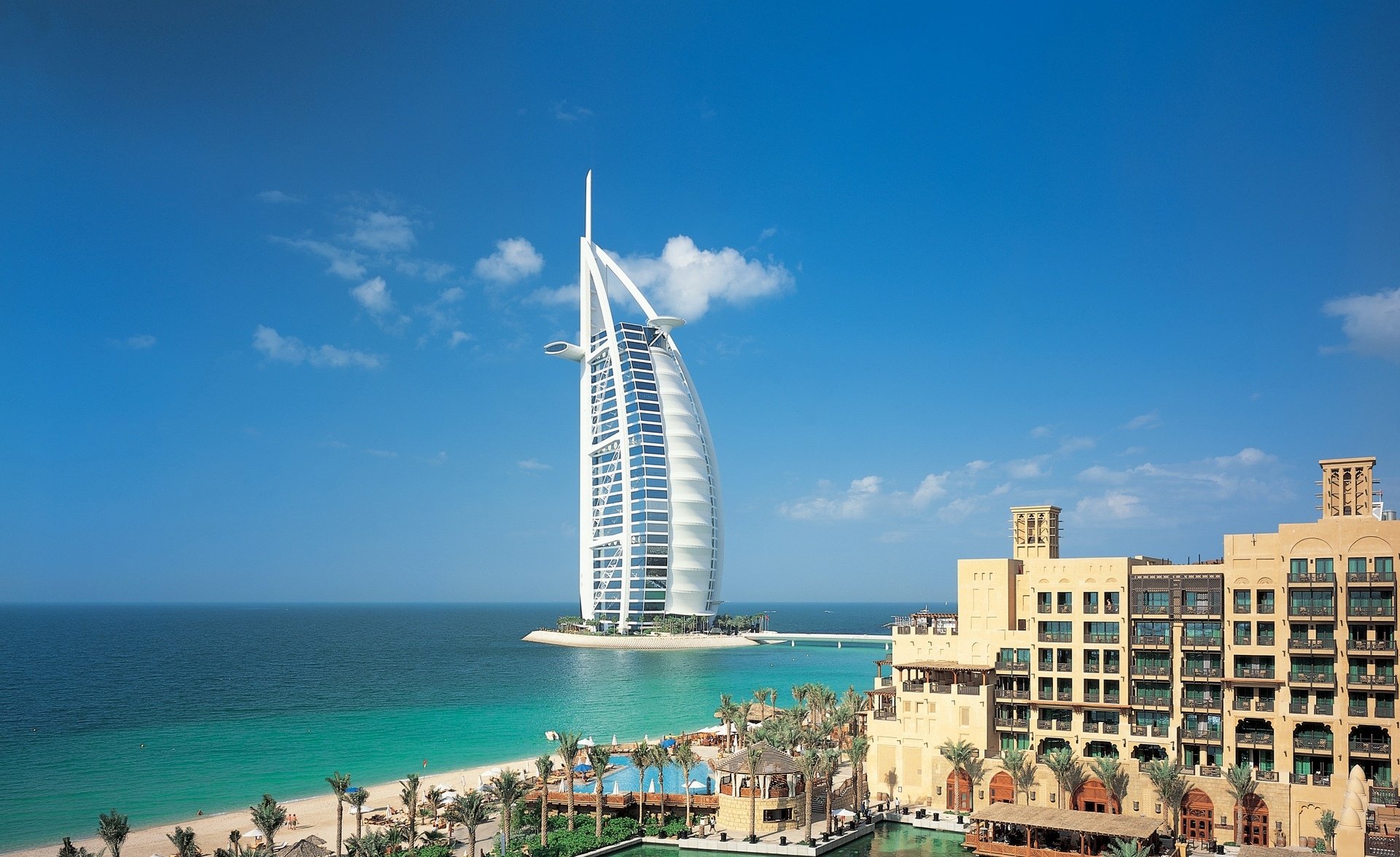 dubai united arab emirates town sky clouds building sea river water