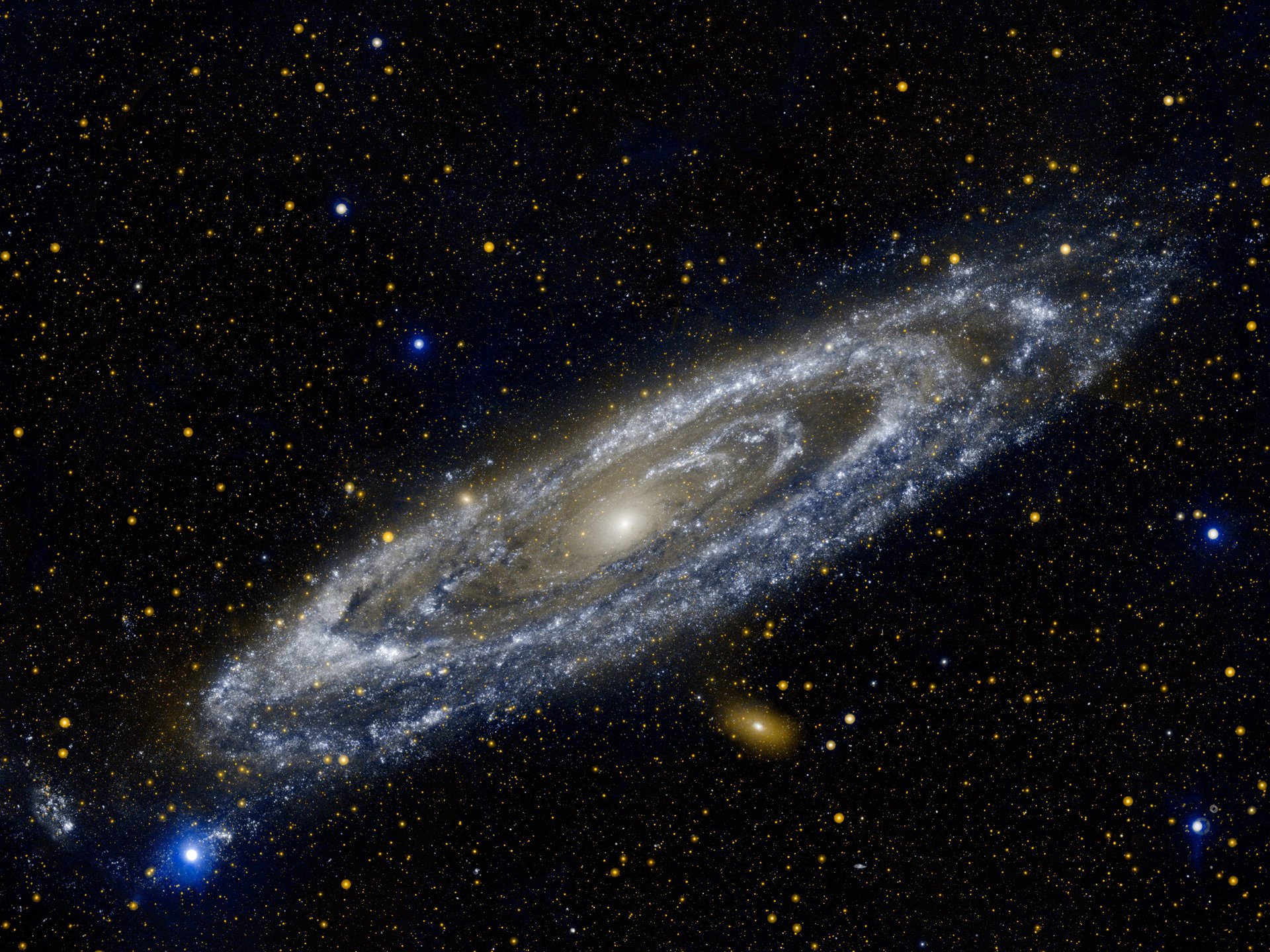 galex jung ultraviolett galaxie andromeda m31