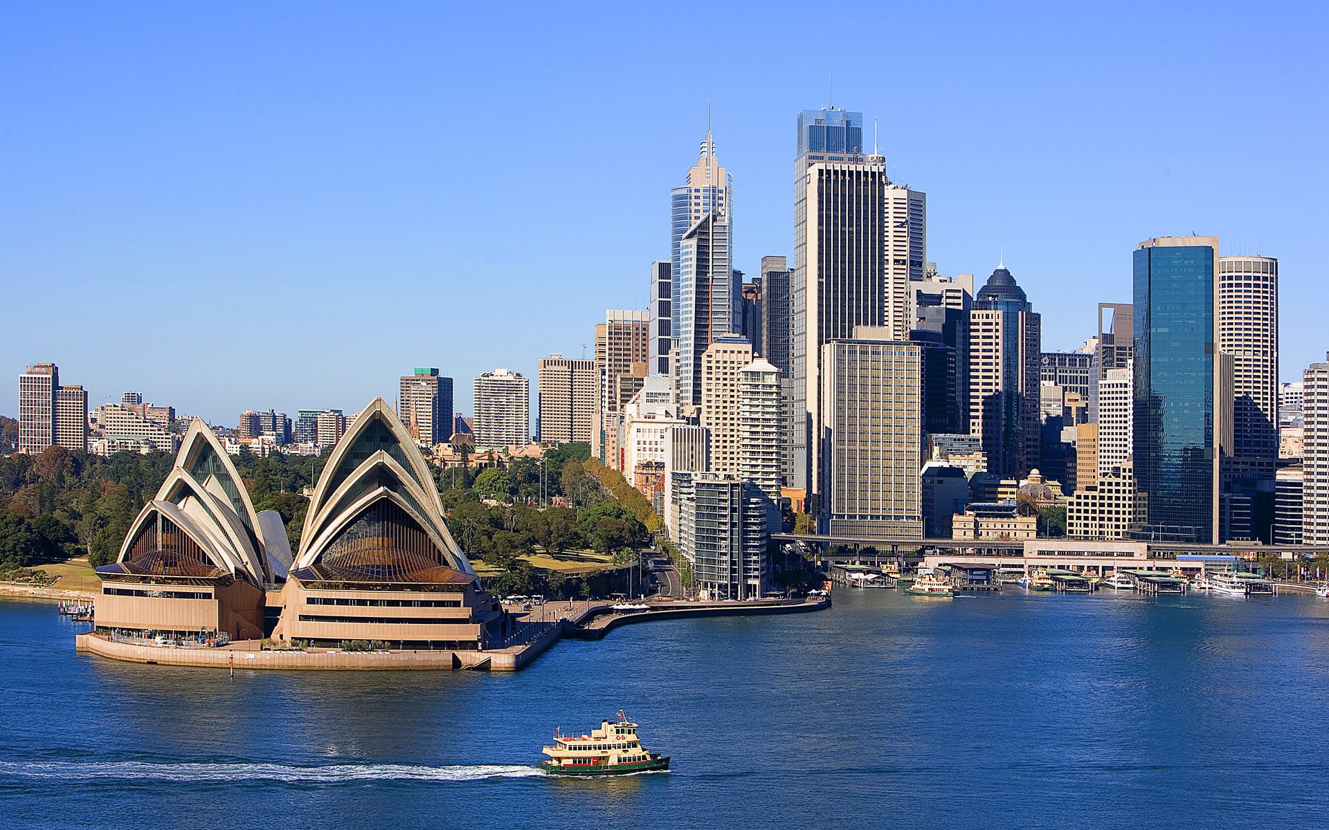 australia sydney town attractions building river sea opera house sky nature landscape