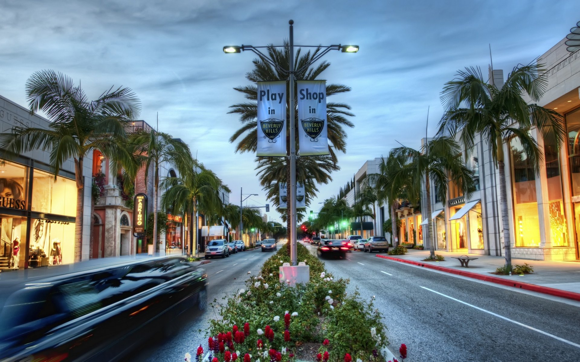 beverly hills geschäft straße kalifornien la los angeles hollywood usa autos geschäfte