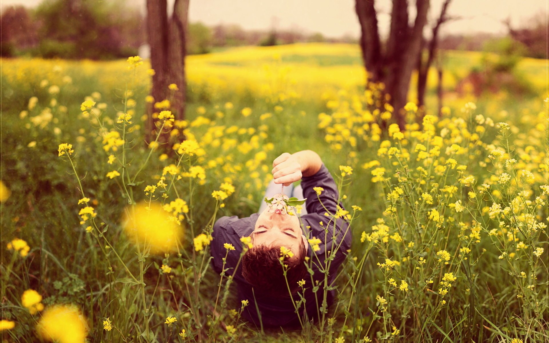 guy nature field