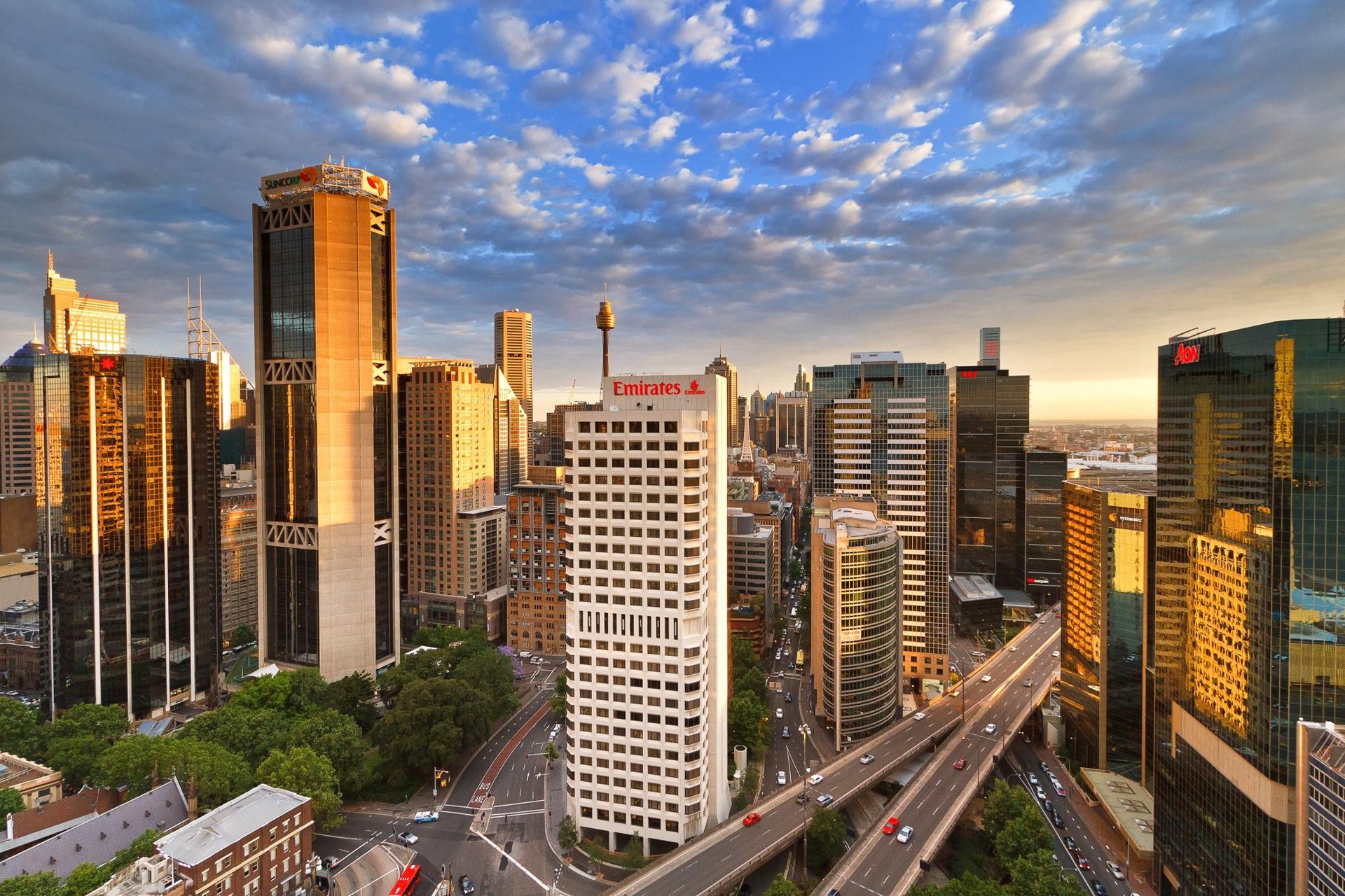 rascacielos torre paso elevado australia sydney