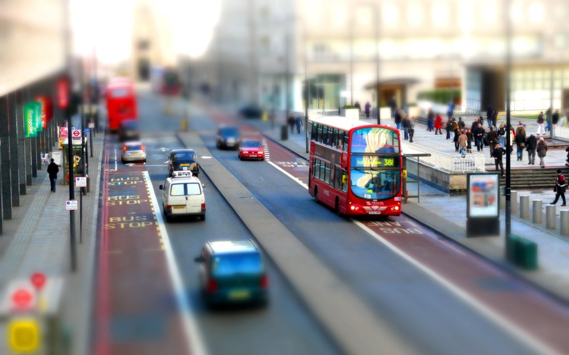 londres angleterre rue bus deux étages auvent ville