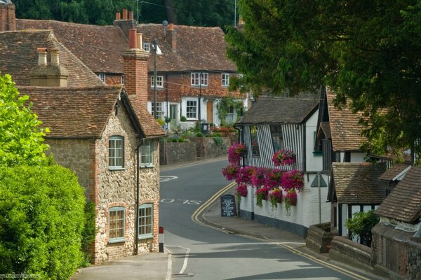 Maisons anciennes dans le Kent