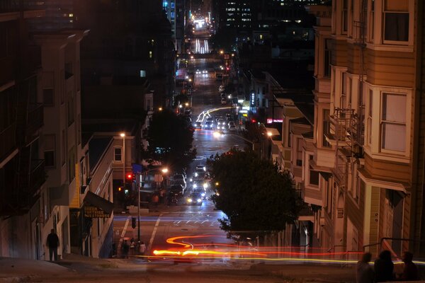 Nachtlichter in San Francisco