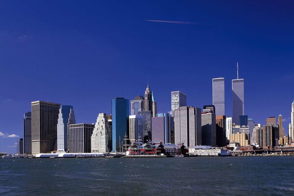 Vista de nueva York desde el barco