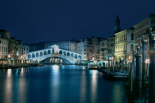 Evening landscape in an Italian city