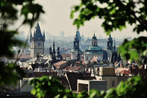 Paisaje de la maravillosa ciudad de Praga