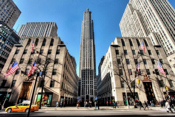 Rockefeller Center in America. Città Di New York