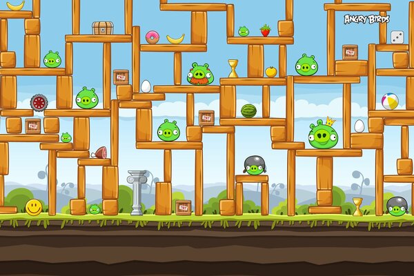 Angry birds, ein lustiges Spiel