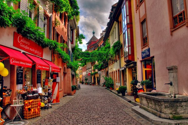 Belle petite rue en Suisse