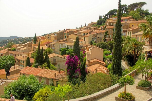 Schöne Aussicht auf die Provence. Französische Côte d Azur