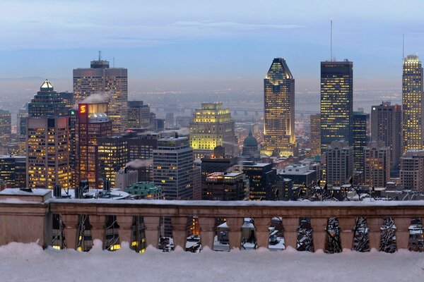 Hermoso Montreal en invierno