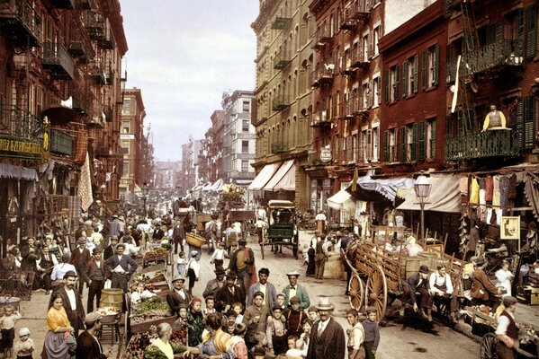 Strada Di New York. Manhattan