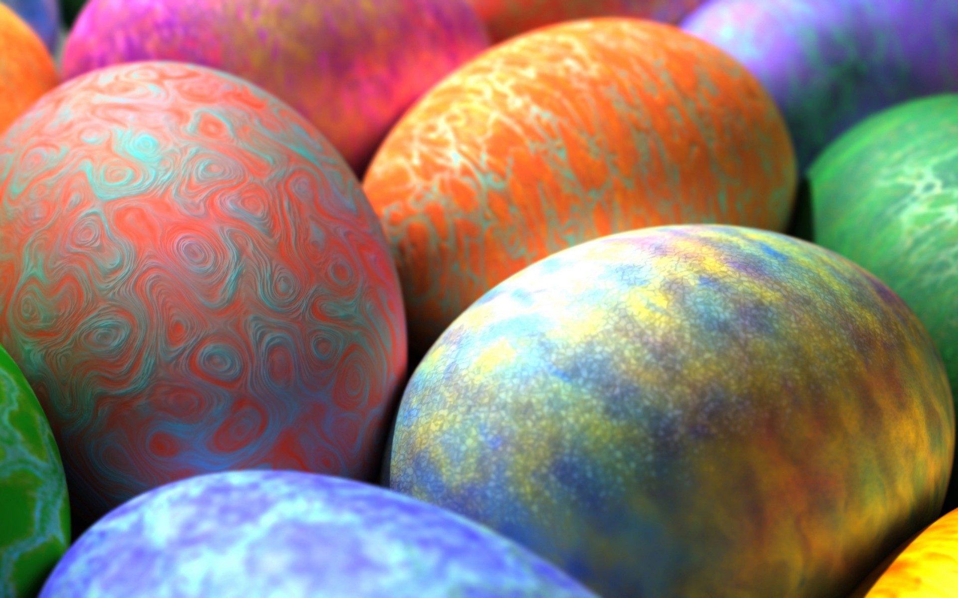 colores brillantes pascua huevos patrones