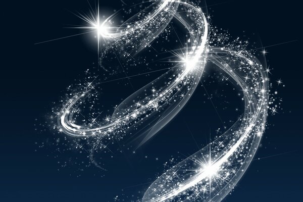 Graphic background. Beautiful shiny spiral