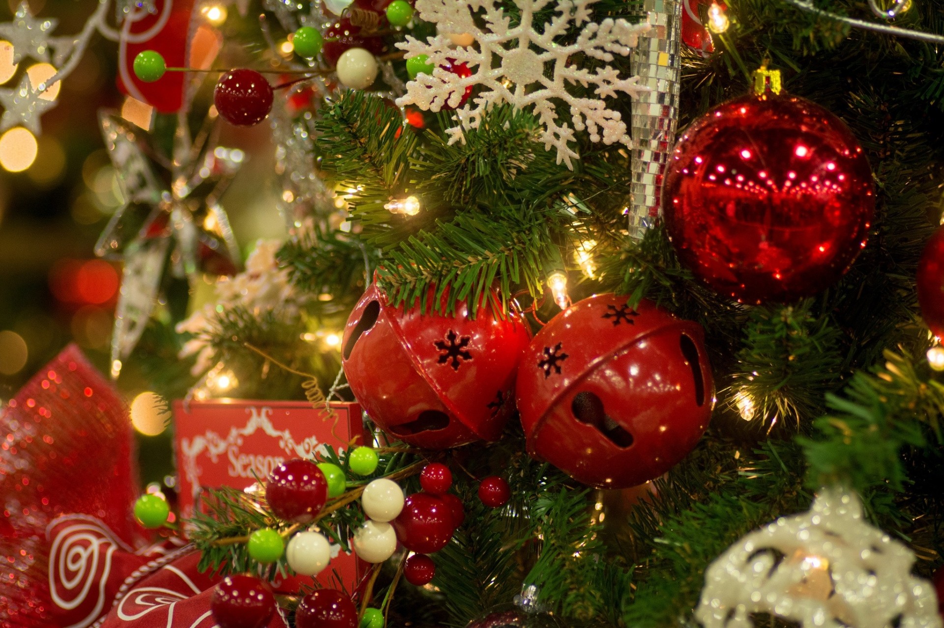 árbol de navidad copo de nieve decoración bolas