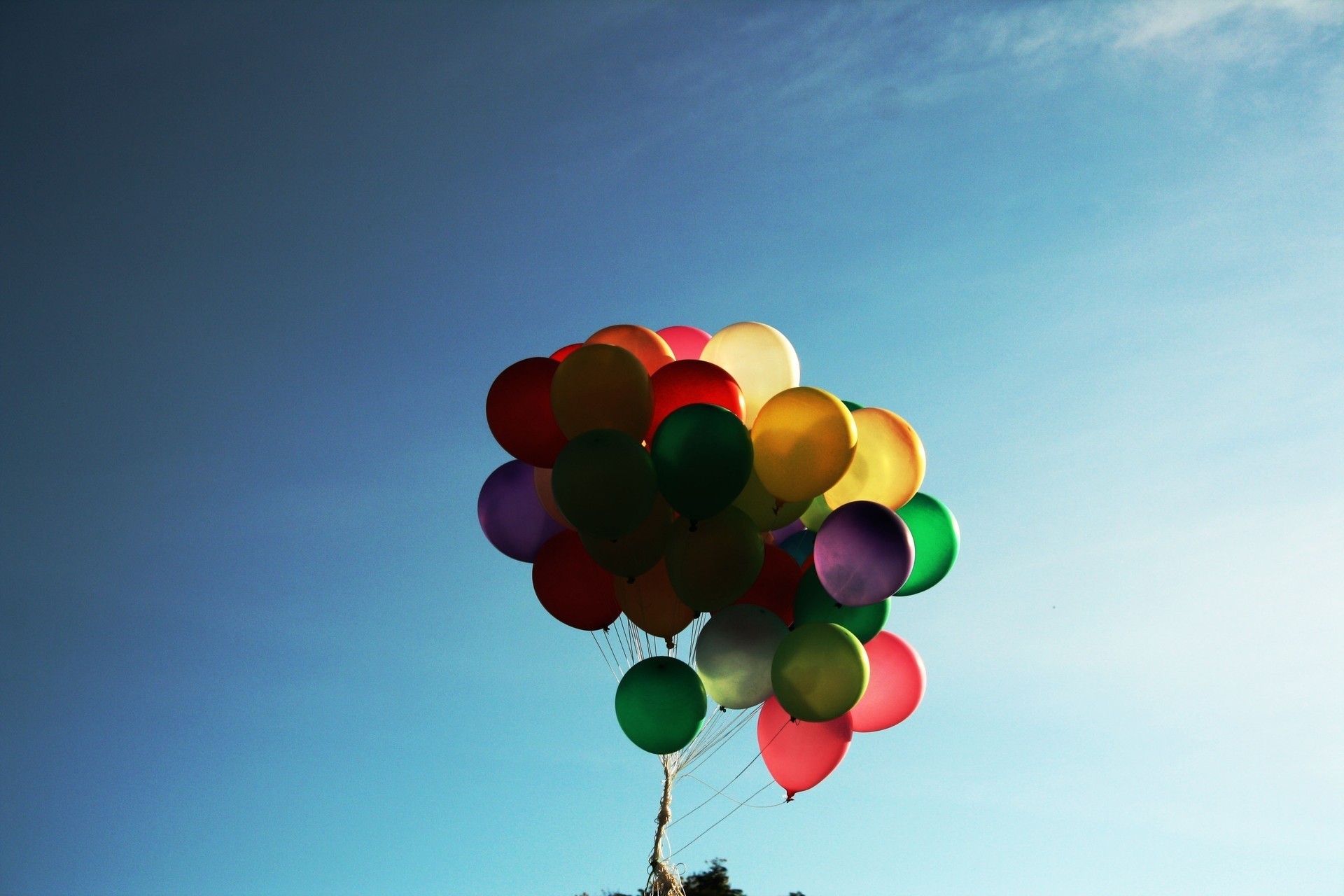 ciel coloré ballon