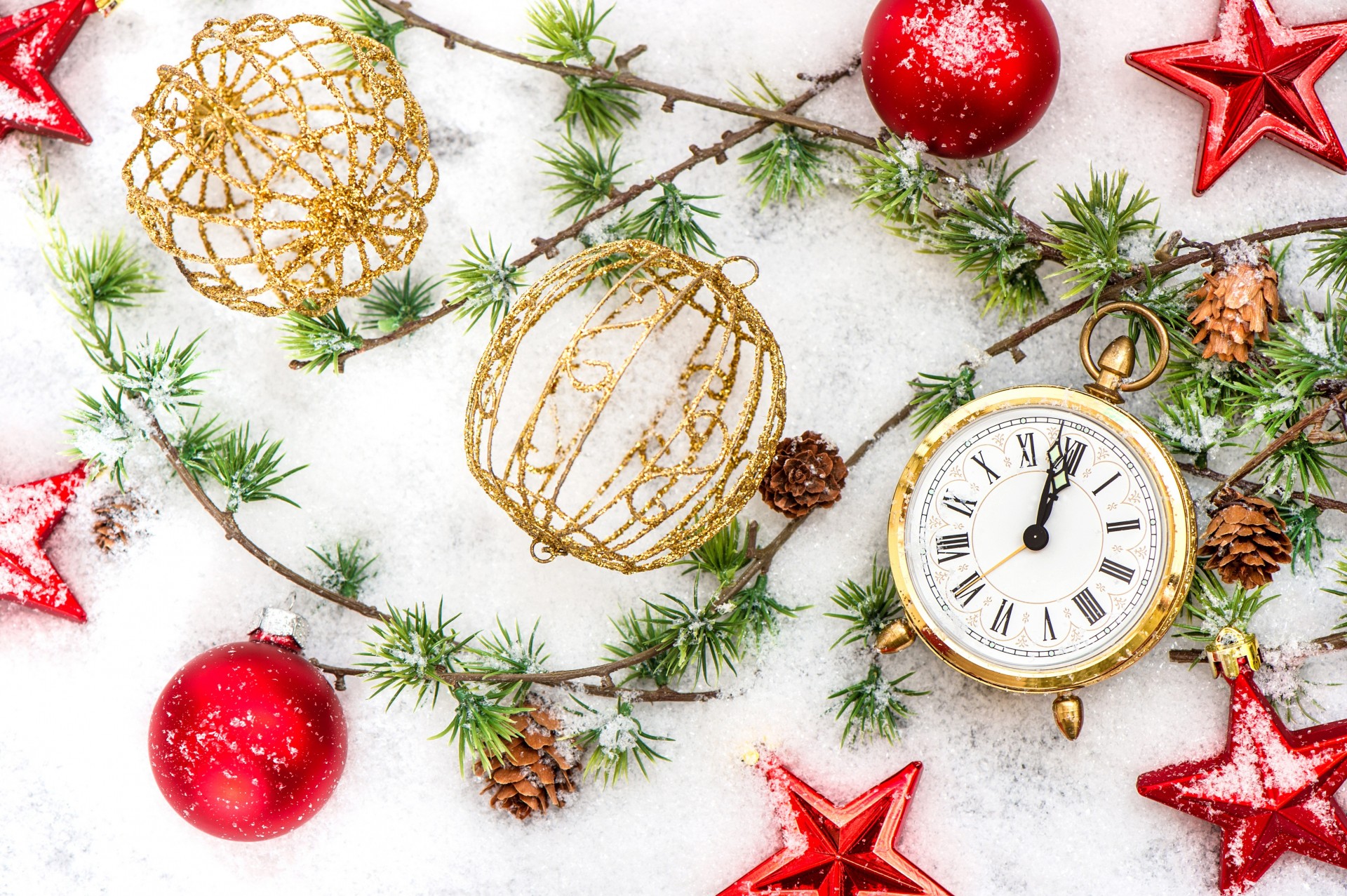 vacanza tempo felice anno nuovo orologio buon natale