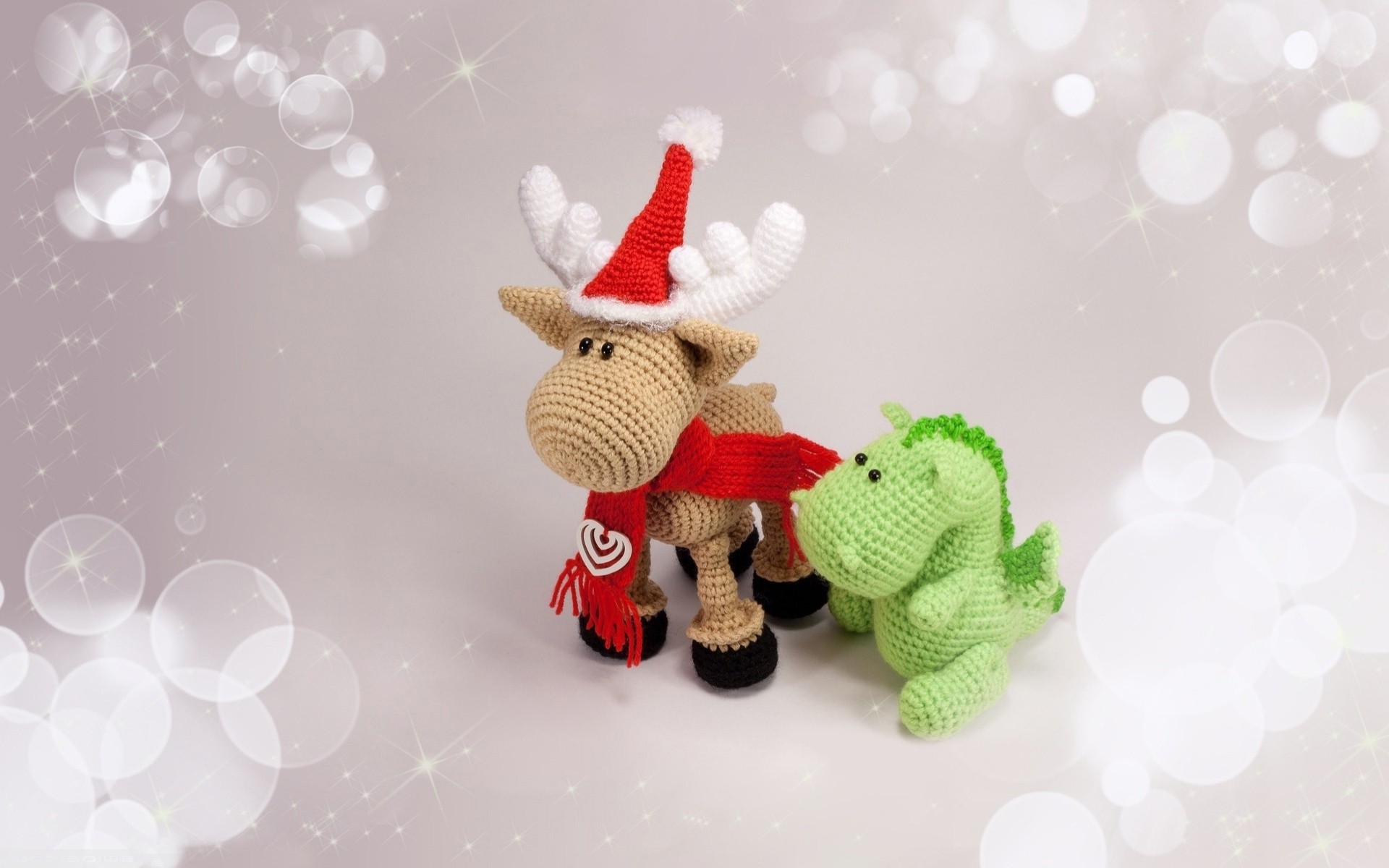 juguetes navidad dragones dragón santa lana sombreros reno