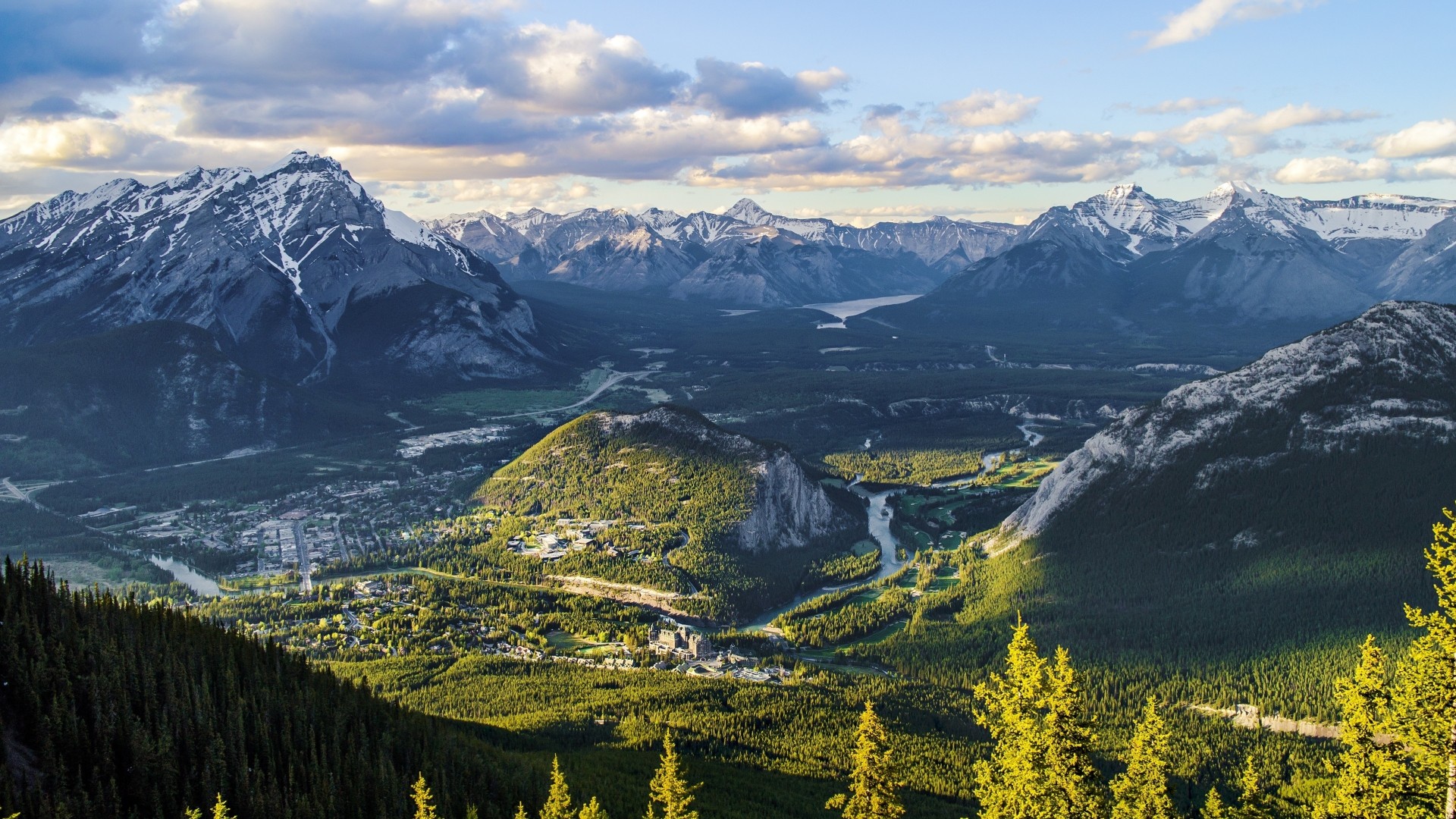 krajobrazy alberta góry przyroda kanada