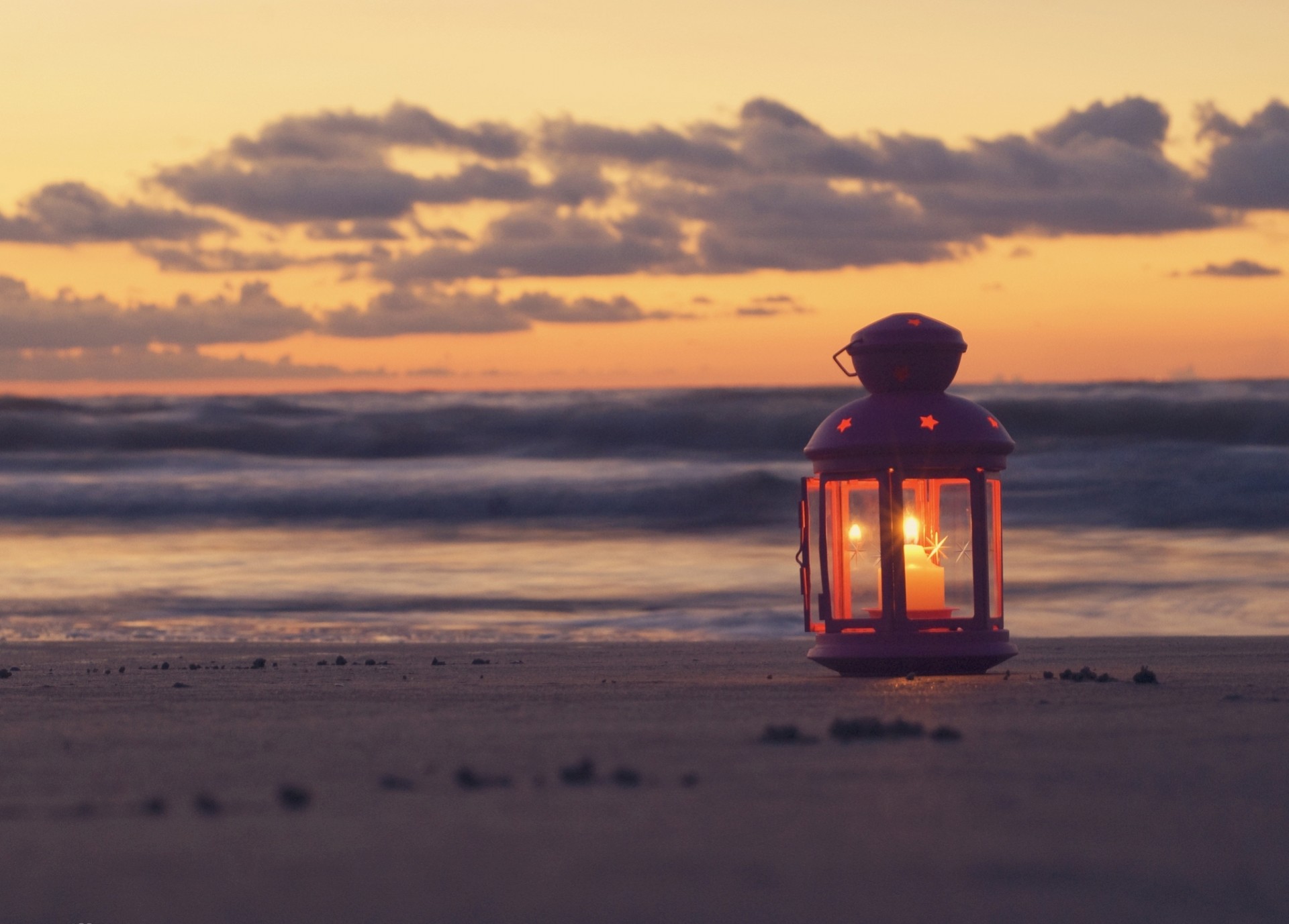 sand himmel sonnenuntergang riroda wolken kerze strand natur landschaft meer landschaft laterne ansicht