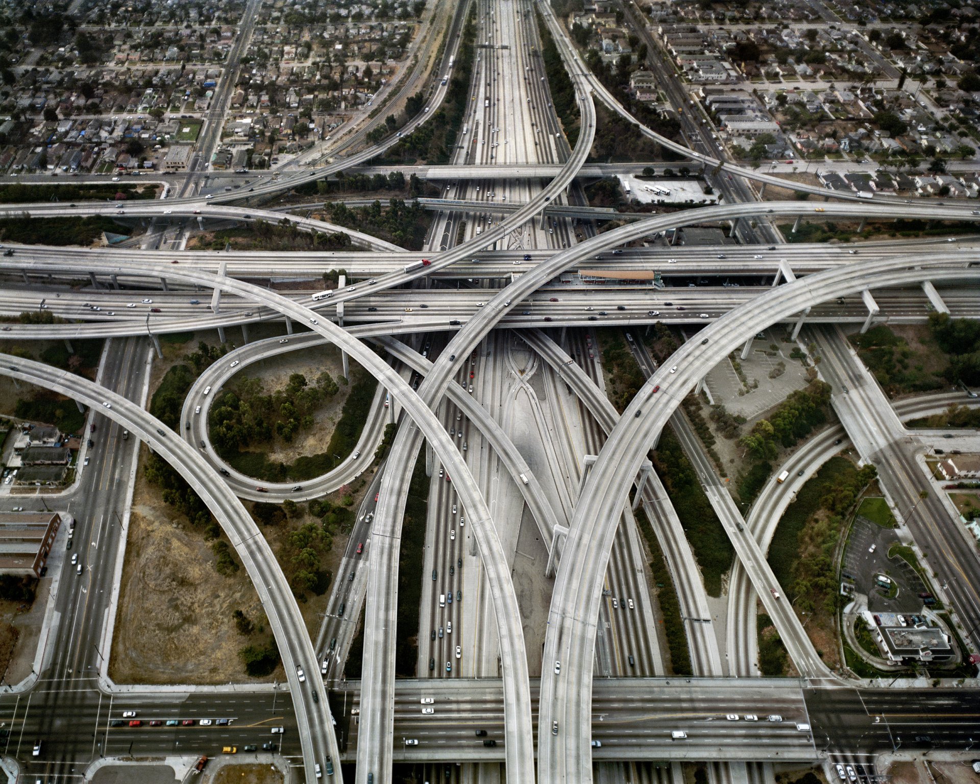 los angeles bridge road cars city america usa fork forks bridges roads paths interchange interchanges loop loops urban artery urban arteries node node