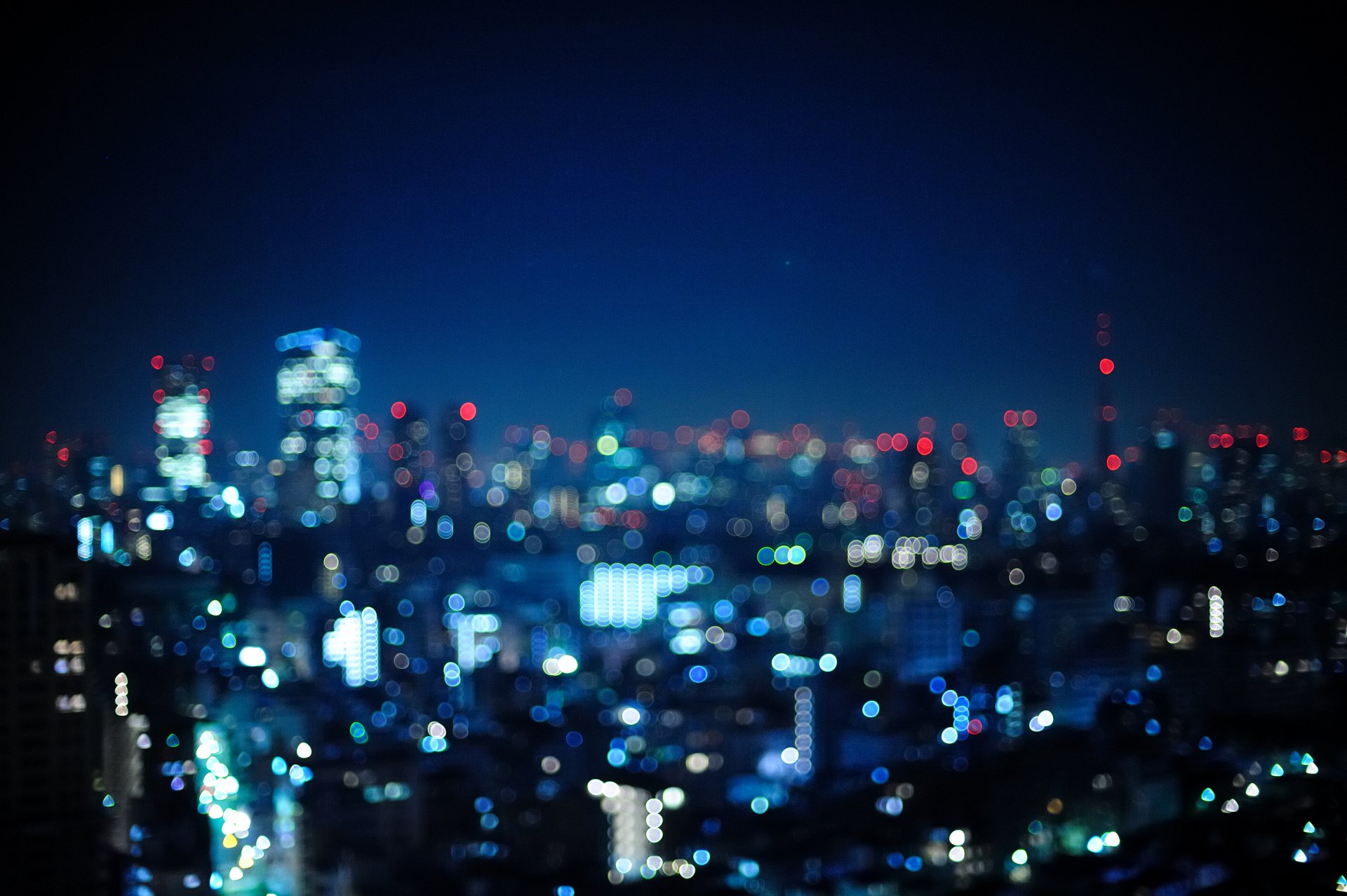 stadt japan tokio nacht lichter foto bokeh hintergrundbilder