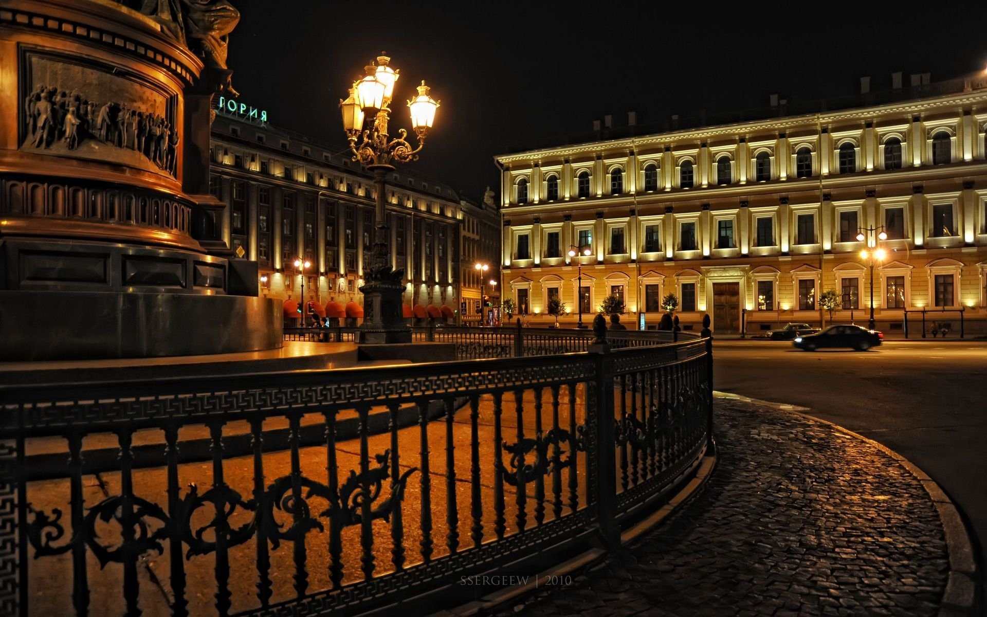 erg-sergeew saint-pétersbourg peter nuit lanterne