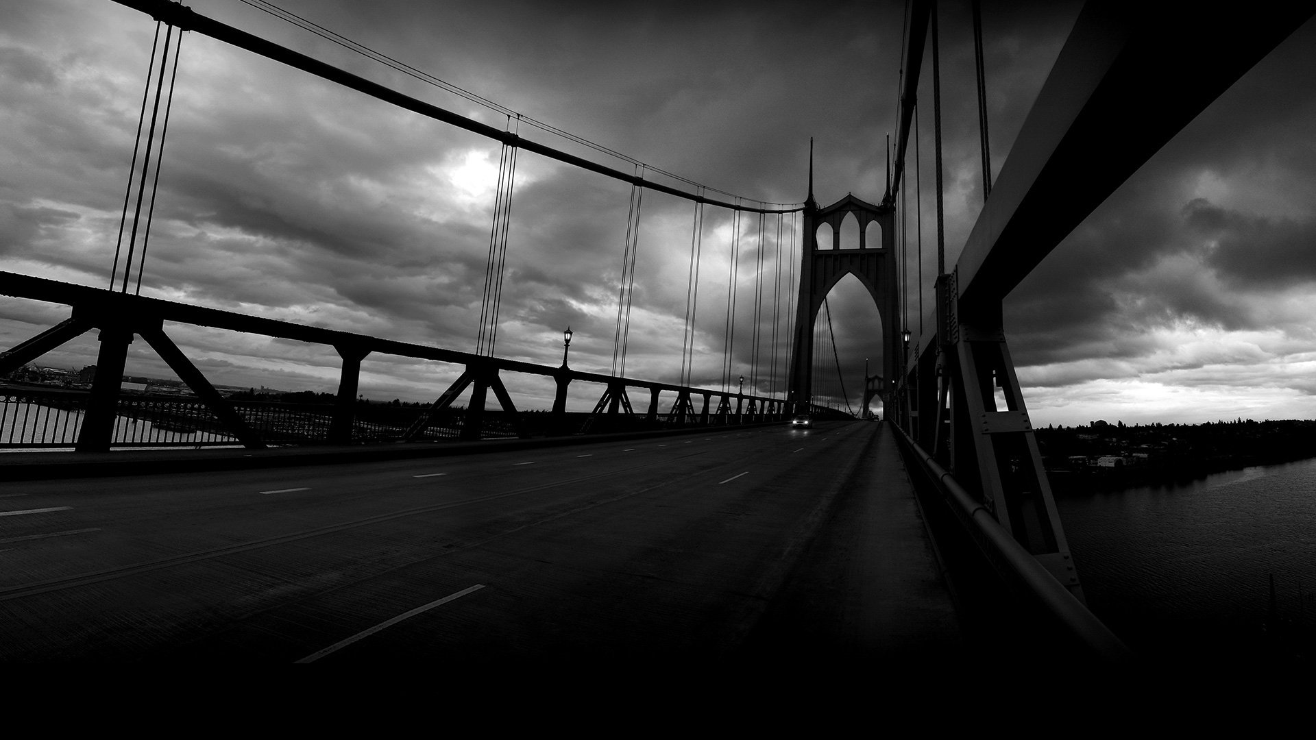 städte brücken landschaften straßen himmel st. jones bridge