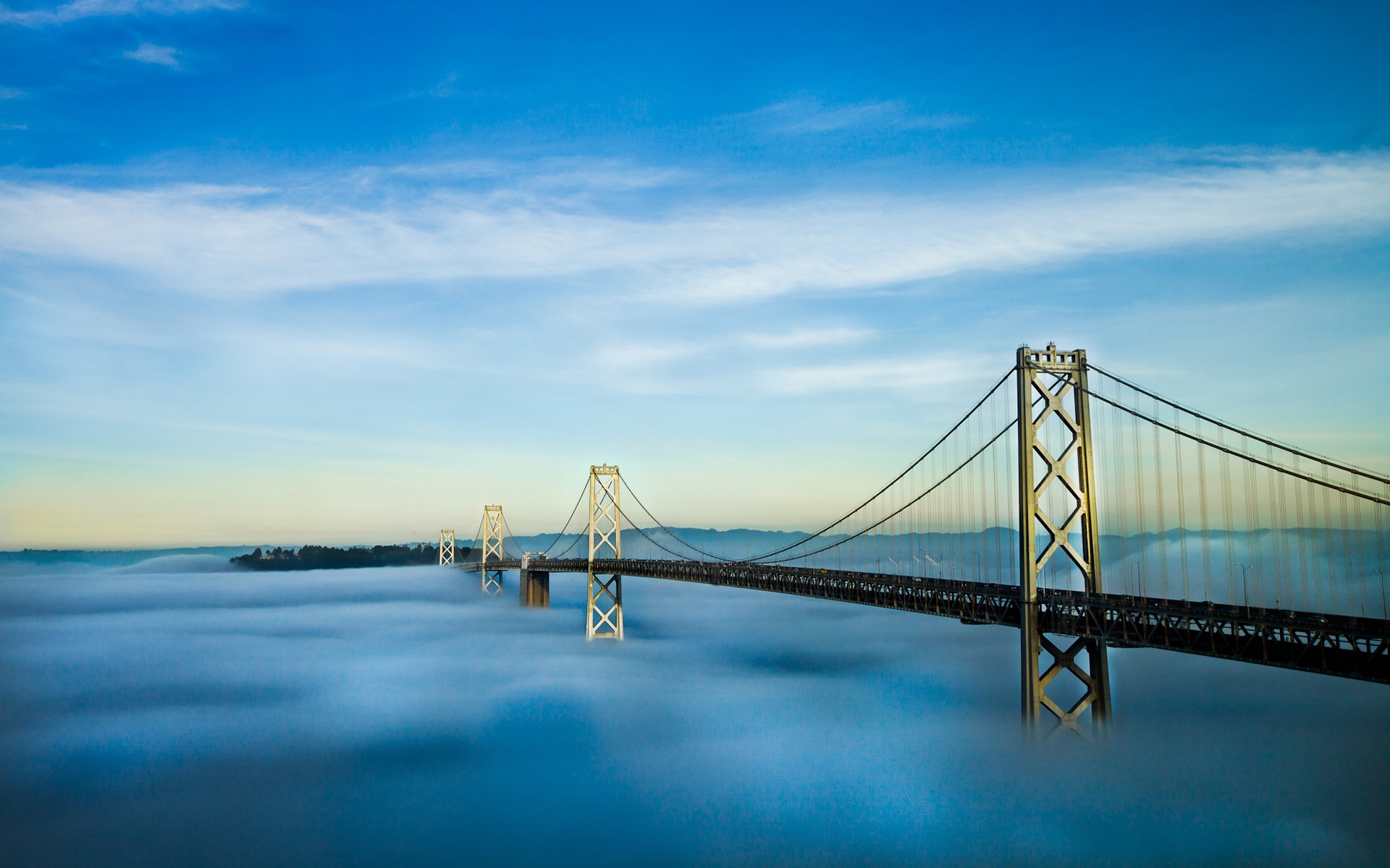 città san francisco nebbie nuvole ponti america stati uniti stati cielo nebbia