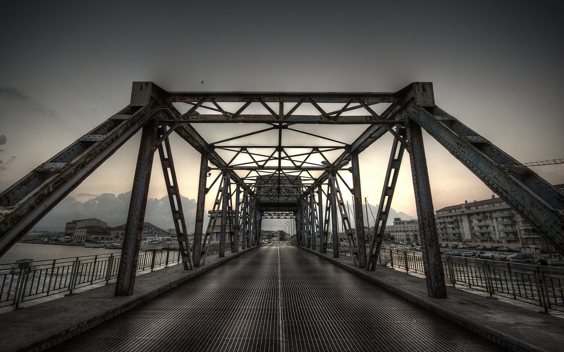 cities bridges landscape sea ocean water house sky view road way tech coast views construction architecture