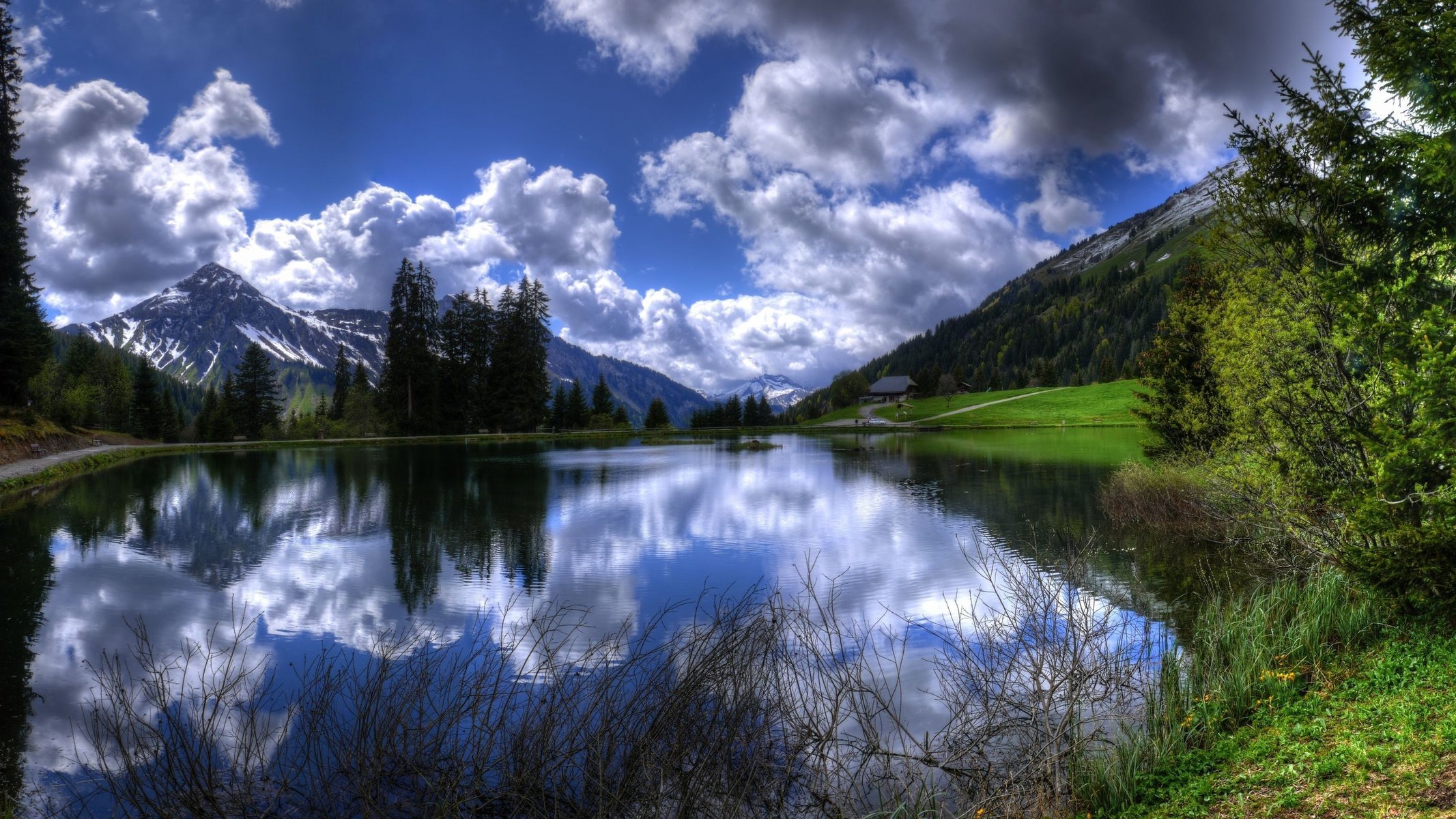 french alps alpes alpy góry france jezioro