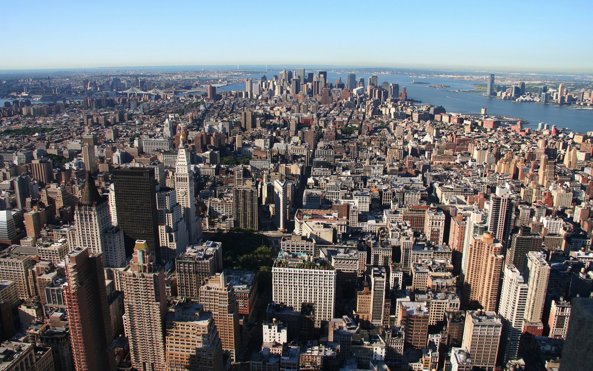 manhattan metropoli tetti grattacieli