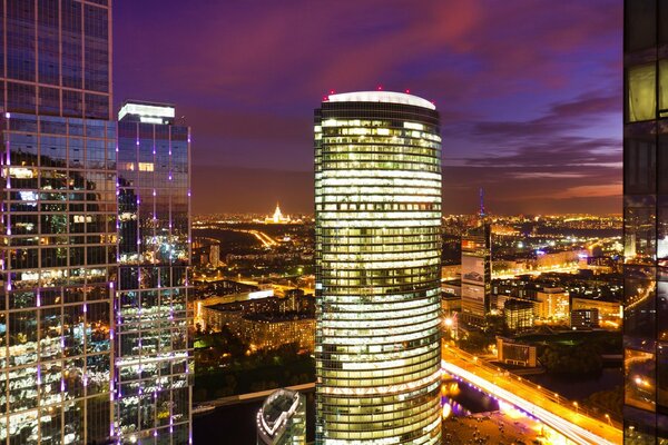 Moscow City is a night city