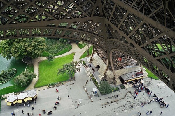 Paris, Frankreich, Eifelturm, Park