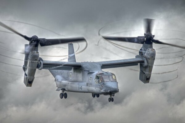 V22-osprey es un arma de aviación moderna