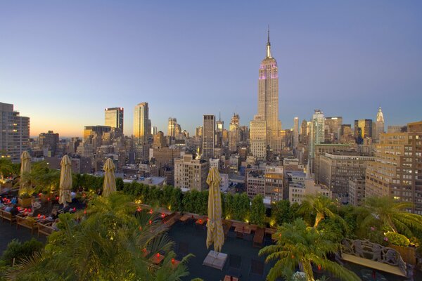 Panoramiczny widok na Park na Manhattanie