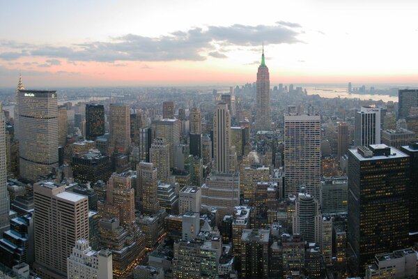 Manhattan, Foto aus der Vogelperspektive