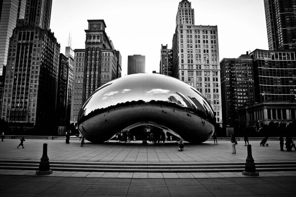 Esthétique en noir et blanc-photo de ville