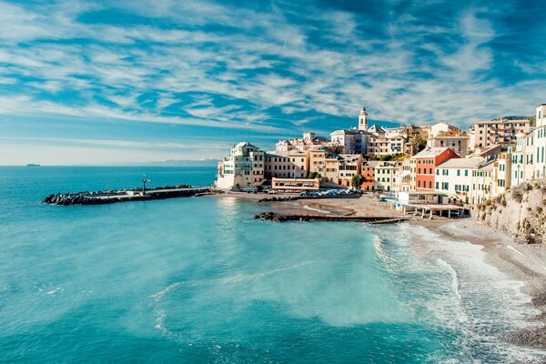 Italian houses by the sea