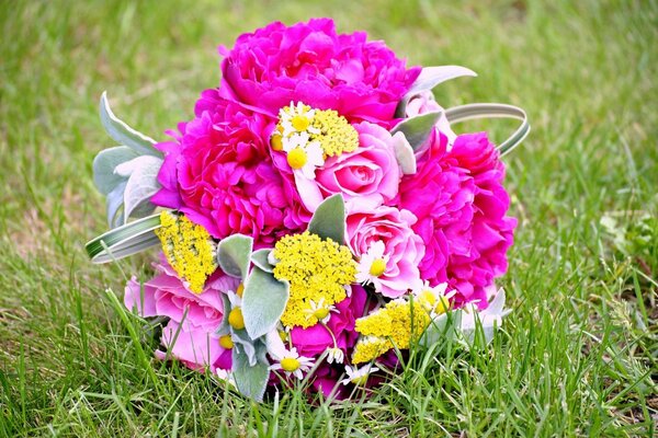 Flower arrangement delicate bouquet