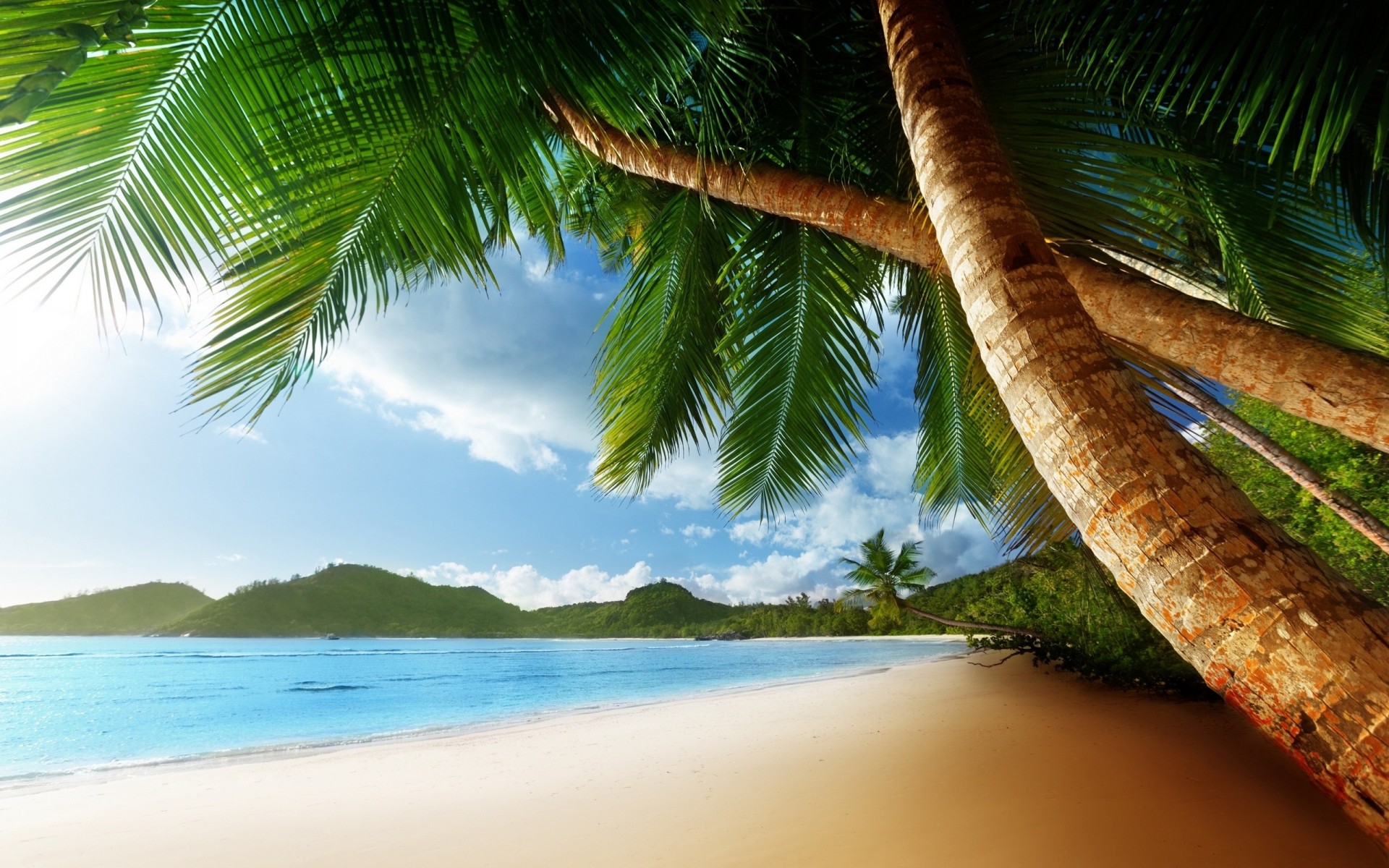 beach clouds nature sky sea landscape sand