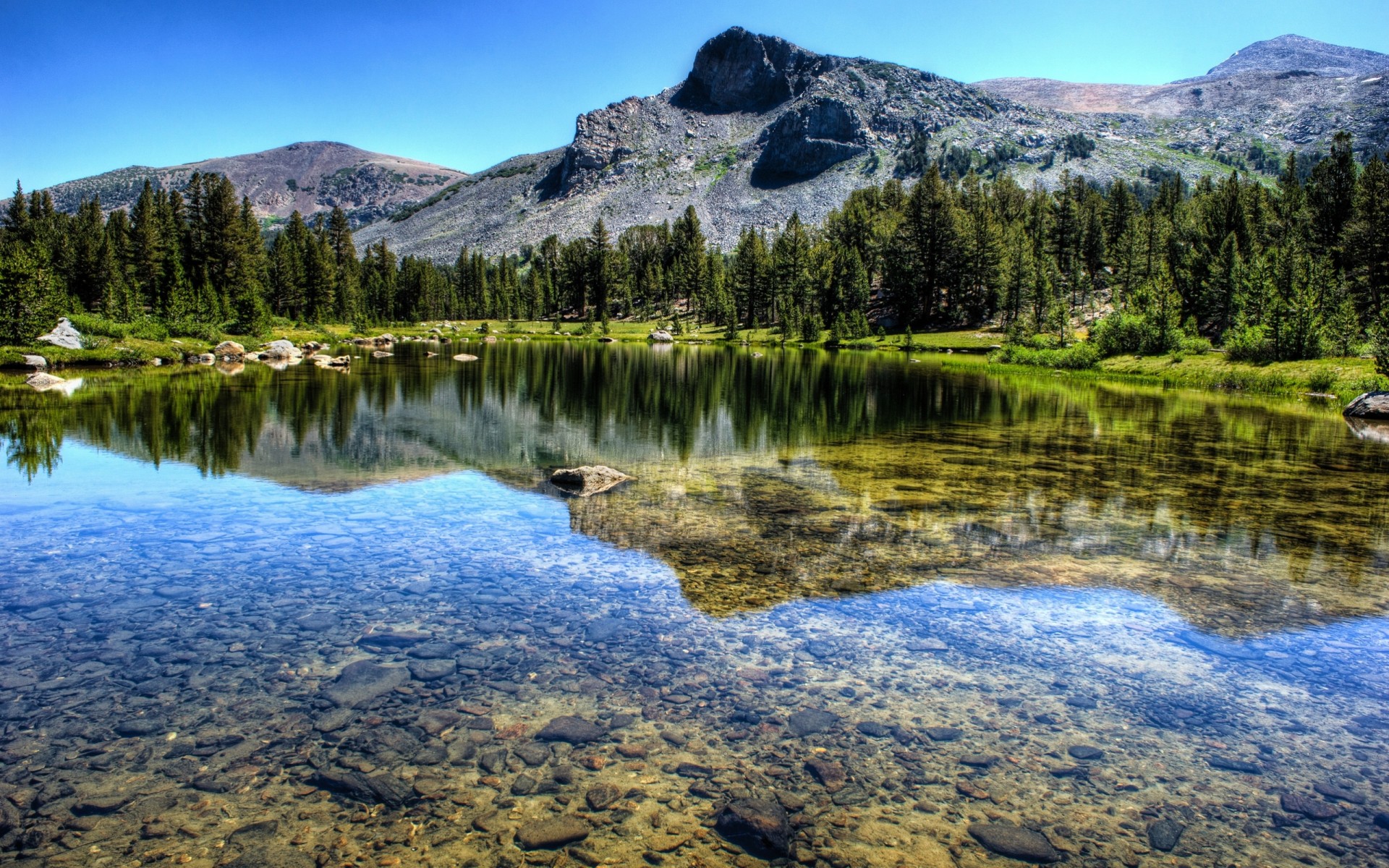 landschaft fluss natur see wald yosemite nationalpark berge