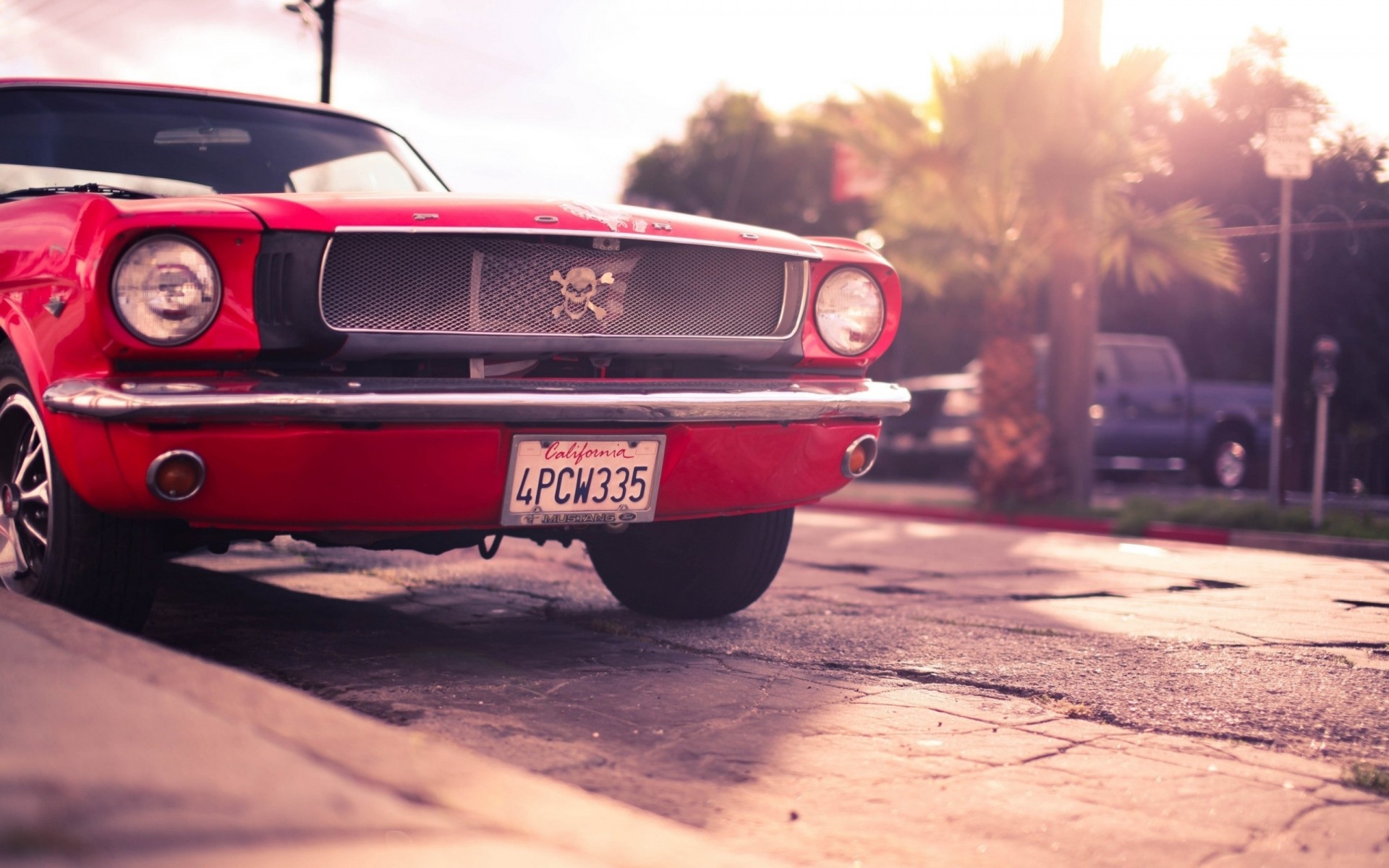 mustang auto ford rosso