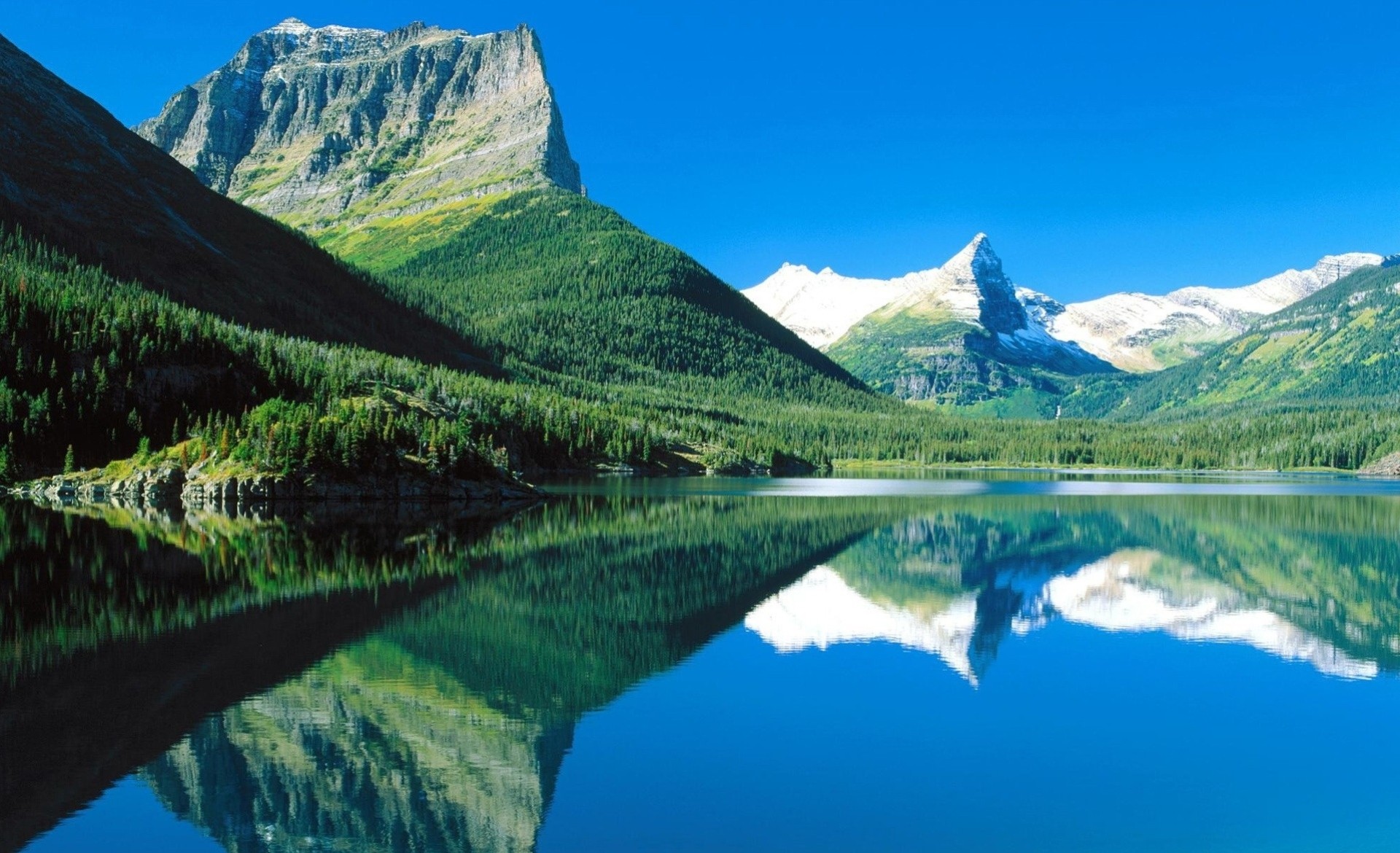 paisaje naturaleza reflexión lago bosque montañas