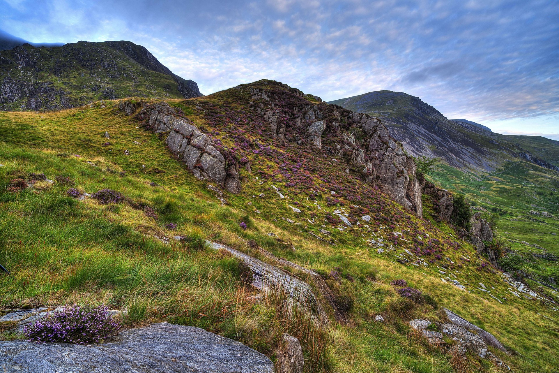 krajobraz natura wielka brytania góry snowdonia skały