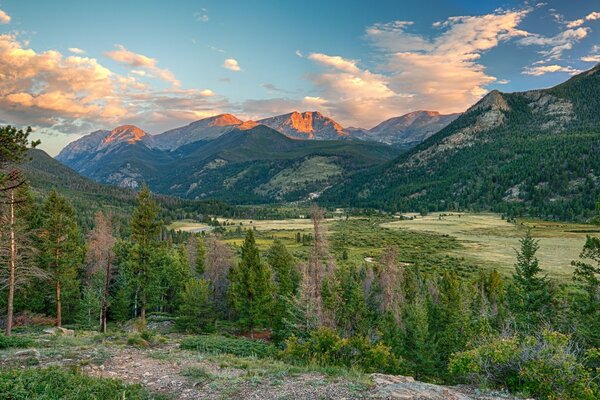 Ein wunderschönes Tal am Morgen in Colorado